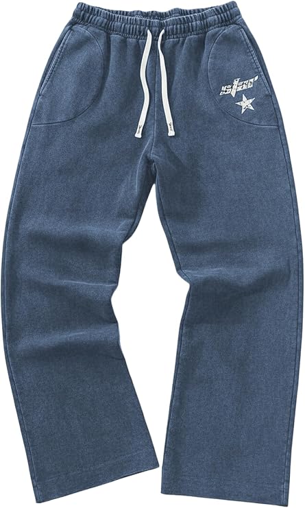 Men'S Y2K Baggy Sweatpants Drawstring Casual Pants
