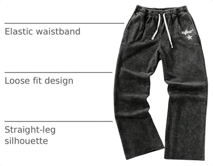 Men'S Y2K Baggy Sweatpants Drawstring Casual Pants