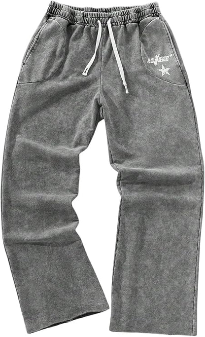 Men'S Y2K Baggy Sweatpants Drawstring Casual Pants