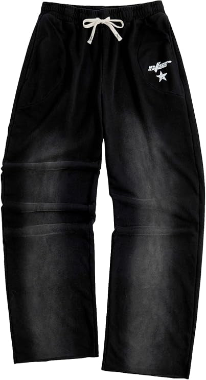 Men'S Y2K Baggy Sweatpants Drawstring Casual Pants