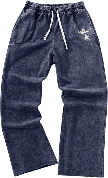 Men'S Y2K Baggy Sweatpants Drawstring Casual Pants